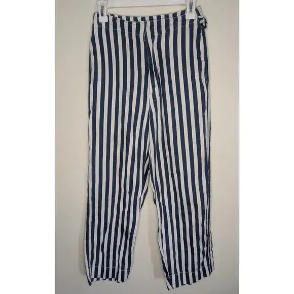 Mother Denim The Cinch Greaser Wide Leg Pant in Sea Daze Stripes, Size 27 - Picture 2 of 10